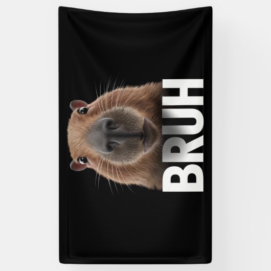Grappige Capybara Bruh Spandoek (Verticaal)