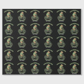 Grappige Capybara Chaos Monitor Staat Testeditie Cadeaupapier (Vlak)
