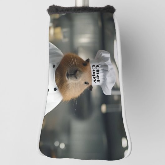 Grappige Capybara Chef, Golf Putter Hoesje, Golfheadcover (Draai 90)