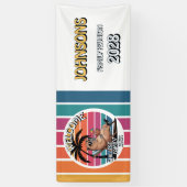 Grappige Capybara Chillste Familie Ooit Retro Stra Spandoek (Verticaal)
