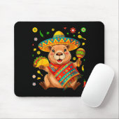 Grappige capybara cinco de mayo feest hoed tacoF Muismat (Met muis)