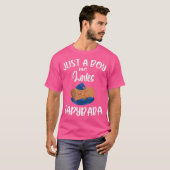 Grappige Capybara citeert gewoon een jongen die va T-shirt (Voorkant volledig)