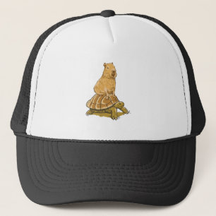 Grappige Capybara Dier Schildpad Schattige Capybar Trucker Pet
