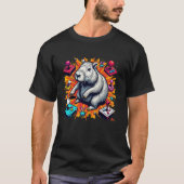 Grappige Capybara Gaming Retro Knaagdier Capybara  T-shirt (Voorkant)