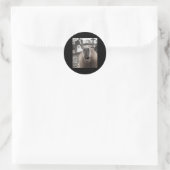 Grappige Capybara Geest Halloween Kostuum Capybara Ronde Sticker (Tas)