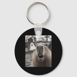 Grappige Capybara Geest Halloween Kostuum Capybara Sleutelhanger