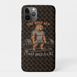 Grappige Capybara Gym Nog Eén Herhaling Dat Was Ee Case-Mate iPhone Case