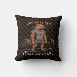 Grappige Capybara Gym Nog Eén Herhaling Dat Was Ee Kussen