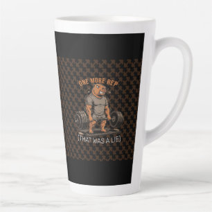 Grappige Capybara Gym Nog Eén Herhaling Dat Was Ee Latte Mok