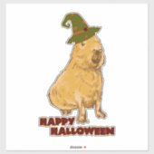 Grappige Capybara - Halloween Knaagdier Sticker (Vel)