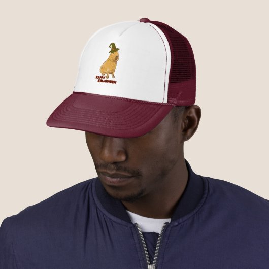 Grappige Capybara - Halloween Knaagdier Trucker Pet (In situ)