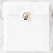 Grappige Capybara Innerlijke Vrede Sticker - Zen D (Tas)