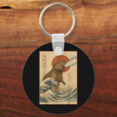 Grappige Capybara Japanse golf Capyzilla jongens m Sleutelhanger (Voorkant)