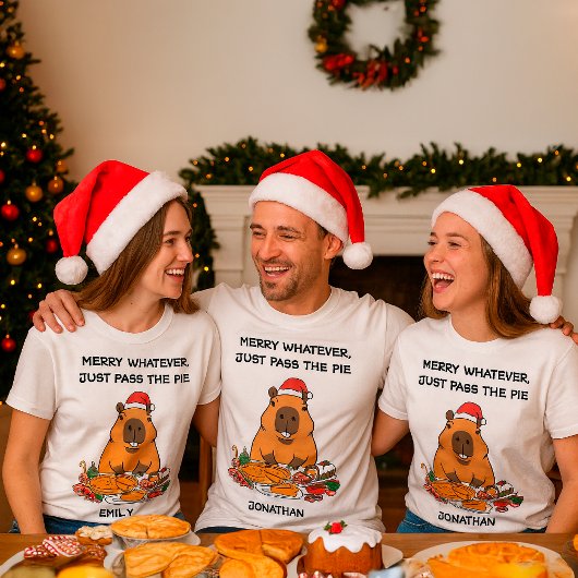 Grappige Capybara Kerst (Persoonlijk) T-shirt