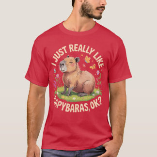 Grappige Capybara Kunst voor Mannen Vrouwen Kinder T-shirt