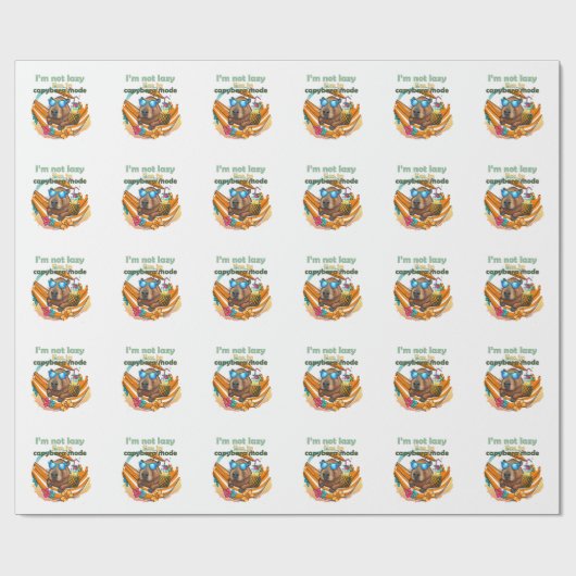 Grappige Capybara liefhebbers cadeau ,schattige Ca Cadeaupapier (Vlak)