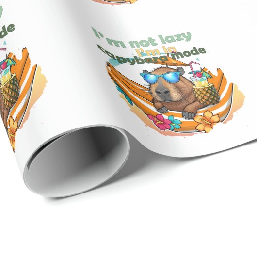 Grappige Capybara liefhebbers cadeau ,schattige Ca Cadeaupapier (Rol Hoek)