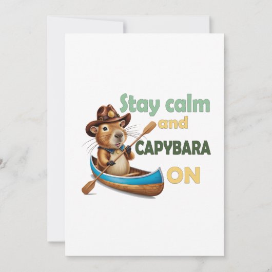 Grappige Capybara liefhebbers cadeau ,schattige Ca Kaart (Voorkant)