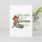Grappige Capybara liefhebbers cadeau ,schattige Ca Kaart (Staand voorkant)