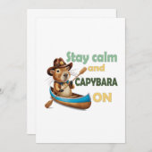 Grappige Capybara liefhebbers cadeau ,schattige Ca Kaart (Voorkant / Achterkant)