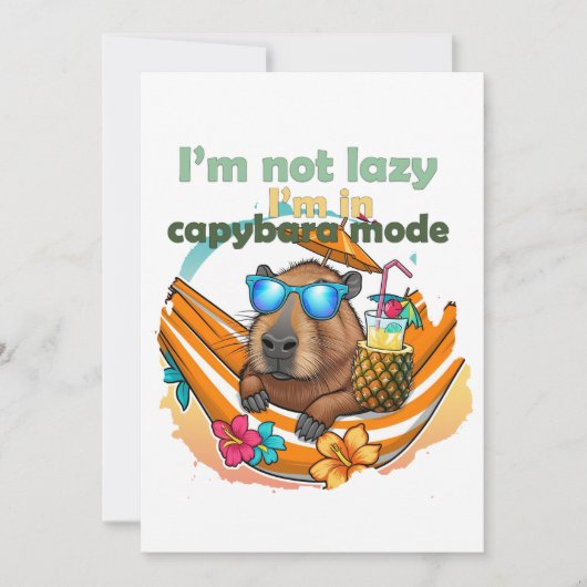 Grappige Capybara liefhebbers cadeau ,schattige Ca Kaart (Voorkant)
