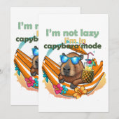 Grappige Capybara liefhebbers cadeau ,schattige Ca Kaart (Voorkant / Achterkant)