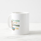 Grappige Capybara liefhebbers cadeau ,schattige Ca Koffiemok (Voorkant links)