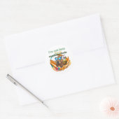 Grappige Capybara liefhebbers cadeau ,schattige Ca Ronde Sticker (Envelop)