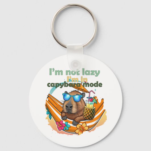 Grappige Capybara liefhebbers cadeau ,schattige Ca Sleutelhanger (Voorkant)