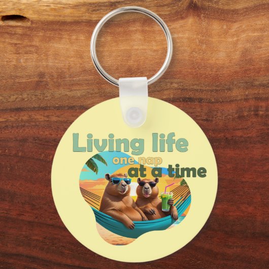 Grappige Capybara liefhebbers cadeau ,schattige Ca Sleutelhanger (Voorkant)