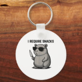 Grappige Capybara-liefhebbers schattige dierlijke Sleutelhanger (Voorkant)
