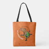 Grappige Capybara Maak je geen zorgen over Cappy C Tote Bag (Achterkant)