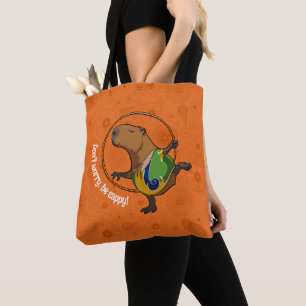 Grappige Capybara Maak je geen zorgen over Cappy C Tote Bag