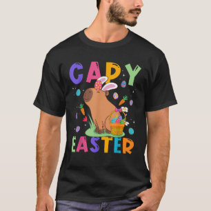 Grappige Capybara Paasdag Capy Paaseieren Capy Lo T-shirt