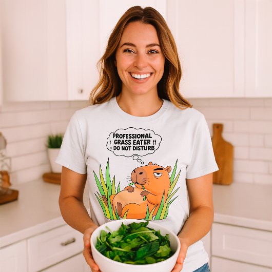 Grappige Capybara "Professionele graseter T-shirt