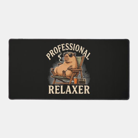 Grappige Capybara Professionele Ontspanner Bureaumat (Voorkant)