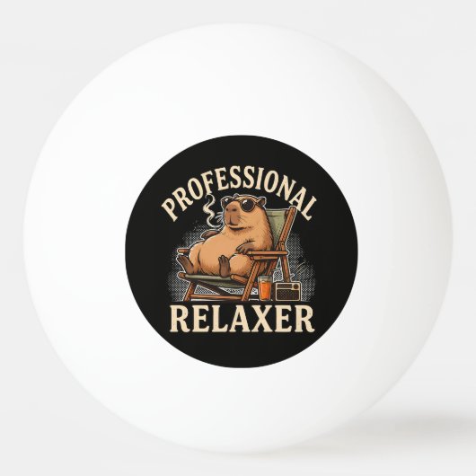 Grappige Capybara Professionele Ontspanner Pingpongbal (Achterkant)