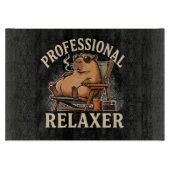 Grappige Capybara Professionele Ontspanner Snijplank (Voorkant)