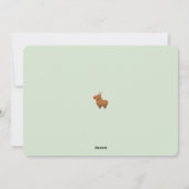 Grappige Capybara rendieren kerst Kaarten (Achterkant)