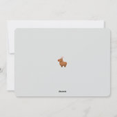 Grappige Capybara rendieren kerst Kaarten (Achterkant)