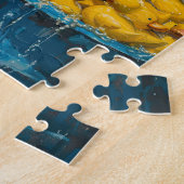 Grappige Capybara Rubber Eend Zwembad Legpuzzel (Zijkant)