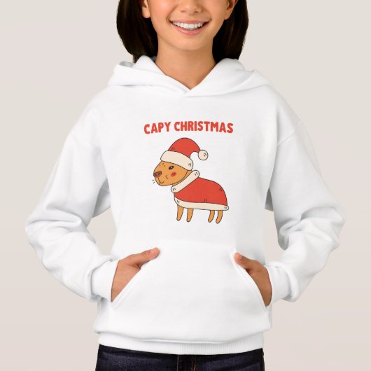 Grappige Capybara Santa Capy Kerstmis (Voorkant)