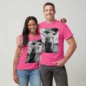 Grappige Capybara-selfie met buitenaardse UFO's T-shirt (Unisex)