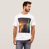 Grappige Capybara-selfie met UFO Raar T-shirt (Voorkant volledig)