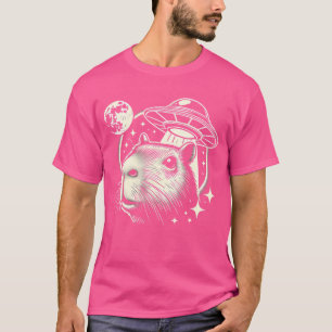 Grappige Capybara Selfie Ufos Mannen Raar Capybara T-shirt