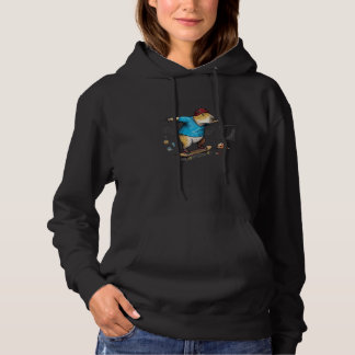 Grappige Capybara Skateboard Kunst voor Jongens Me Hoodie
