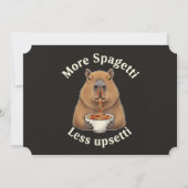 Grappige Capybara Spaghetti Grappen - Meer Spaghet Kaart (Voorkant)