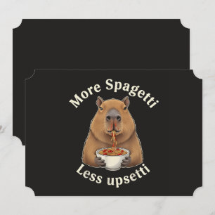 Grappige Capybara Spaghetti Grappen - Meer Spaghet Kaart