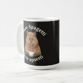 Grappige Capybara Spaghetti Grappen - Meer Spaghet Koffiemok (Voorkant links)