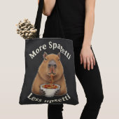 Grappige Capybara Spaghetti Grappen - Meer Spaghet Tote Bag (Dichtbij)